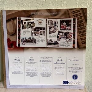 Creative Memories white 12x12 scrapbook pages 11 Sheets only